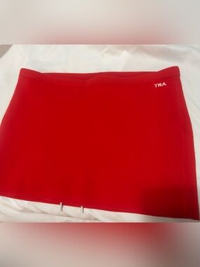 TNA Red Fitted Mini Skirt
